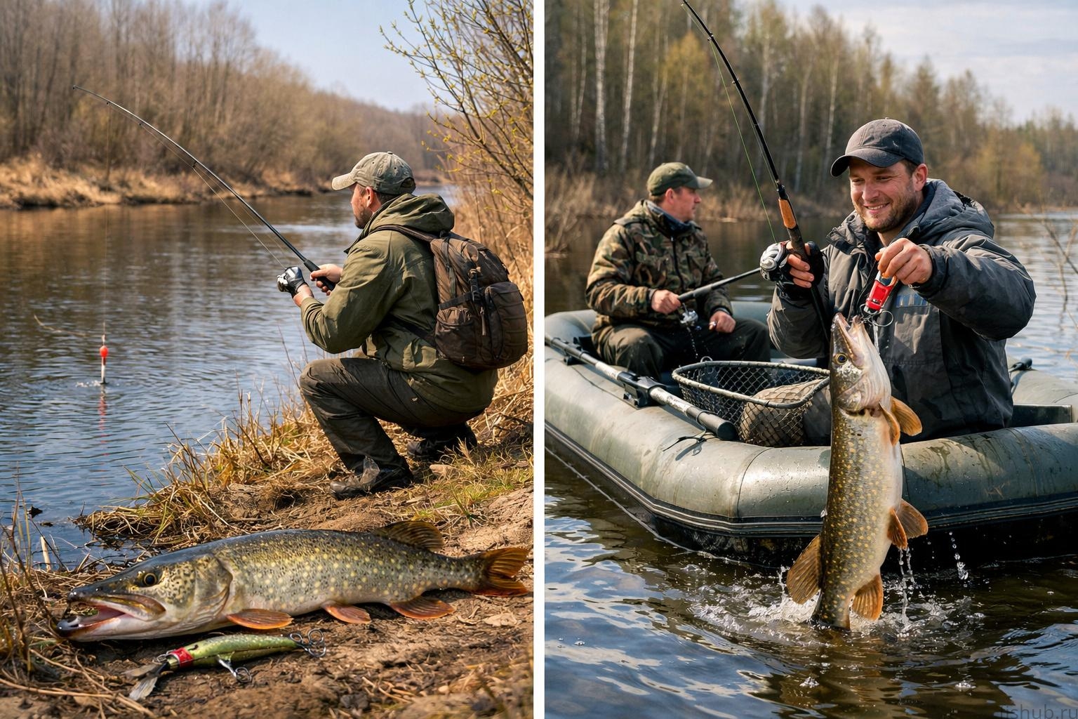 Тактика с берега и с лодки